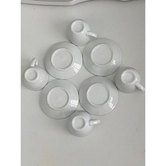 SWEET PRINCESS 8 pieces ,MINI PORCELAIN ROYAL TEA cups & saucer AGES 8+ - Picture 2 of 4